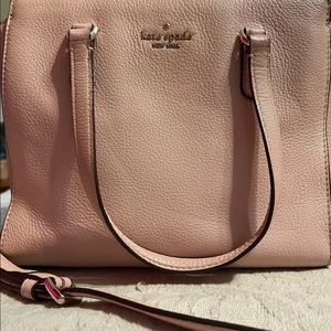 Kate Spade shoulder bag light peach/blush color.  Like brand new!